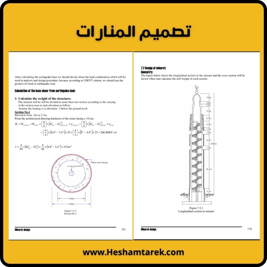 التصميم الانشائي لمنارات المساجد Hesham Tarek